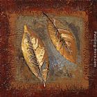 Lanie Loreth Paintings - Rustic Leaf Square II by Lanie Loreth